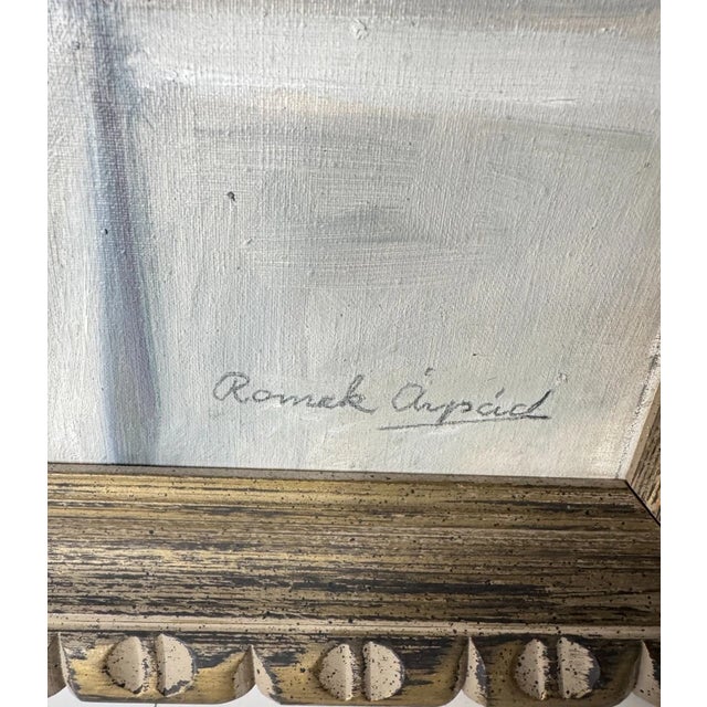 Photorealism 1940s Romek Arpad Kitchen Still Life Oil Painting For Sale - Image 3 of 9