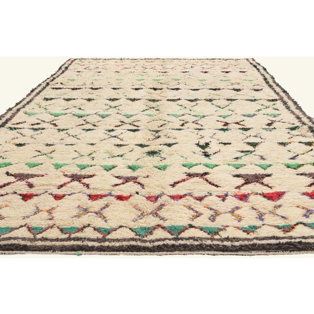 Tribal Vintage Azilal Moroccan Rug, 06'04 X 11'04 For Sale - Image 3 of 10