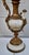 Antique Gilded Metal Lamp Renaissance Style Ornate Ewer Designed Figural Details For Sale - Image 13 of 17