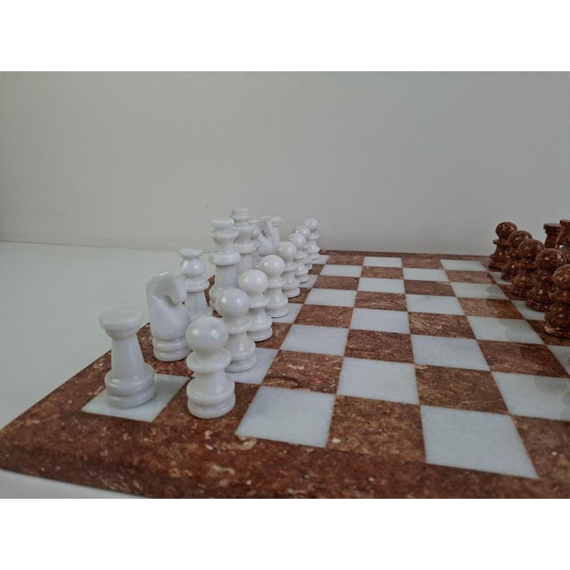 Mid-Century Modern German Marble Stone Chess Set, 1970s For Sale - Image 13 of 18