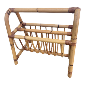Rattan Wicker 1970’s Magazine Rack