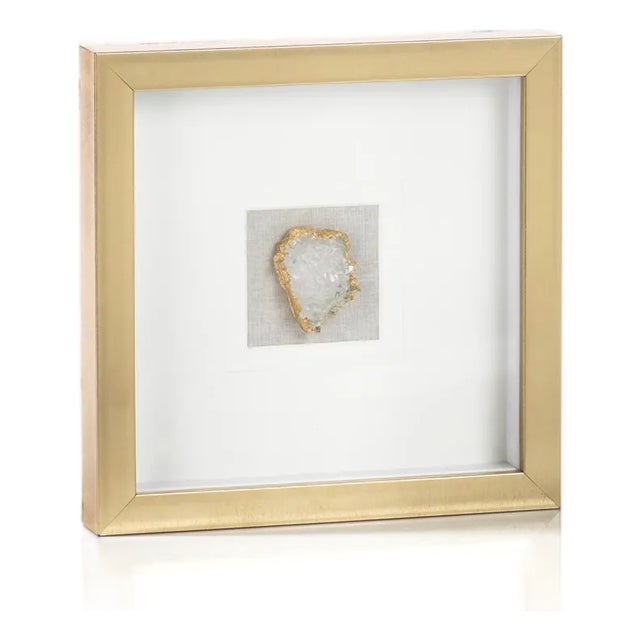 Muzo Gold Framed Crystal Wall Decor, 12 x 12 For Sale
