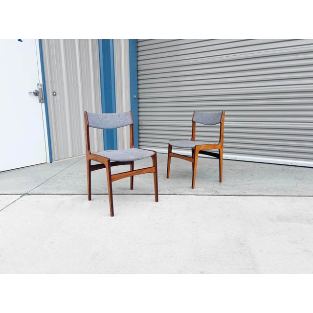 1960s Danish Modern Teak Dining Chairs - Set of 4 For Sale - Image 9 of 12