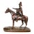 French Mid 19th Century Patinated Bronze Rider and Horse, Signed/Dated/Registered. For Sale
