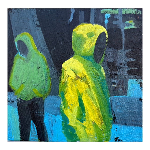 Original Painting Nighttime Rendezvous by Joseph Christy For Sale