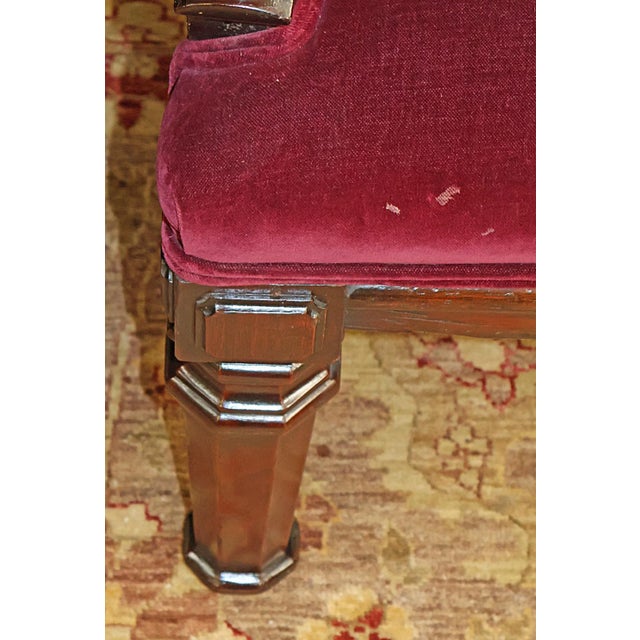 Pair of 19th Century American Gothic Mahogany Arm Chairs For Sale - Image 10 of 10