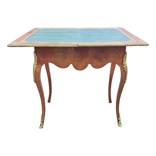 Antique French Convertible Console and Game Table For Sale