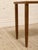 Wood Vintage Mid-Century Modern Wood Side Table With Brass Corner Accents For Sale - Image 7 of 8
