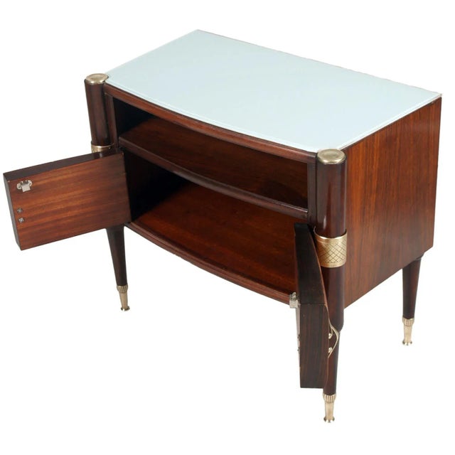 Brown Mid-Century Modern Nightstand by Pier Luigi Colli for Permanente Cantù For Sale - Image 8 of 13