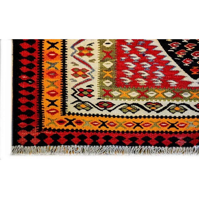1940s Mid-20th Century Kurdish Kilim Runner For Sale - Image 5 of 7