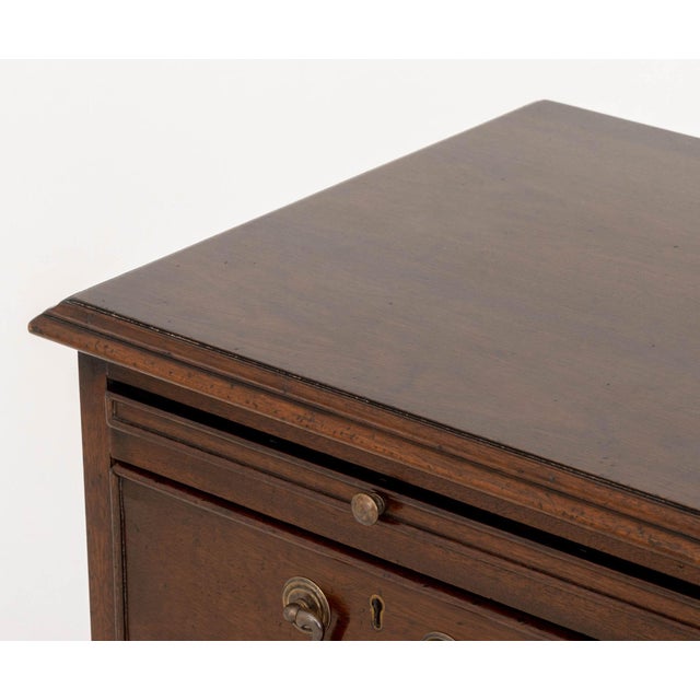 George III Style Mahogany Chest of Drawers For Sale - Image 4 of 9