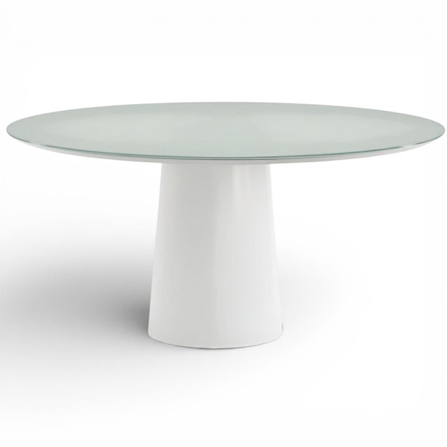 White Sobe Camilla White Round Modern Dining Table For Sale - Image 8 of 8