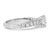 Contemporary 14K White Gold 3 1/5 Cttw Lab Grown Diamond Vintage Style Engagement Ring - Size 8 For Sale - Image 3 of 6
