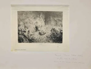 Fernand Cormon, Mythological Composition, Original Etching, 1902