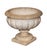 Antique White Italian Neo-Classical Wine Cooler or Standing Urn Centerpiece of Carved Marble For Sale - Image 8 of 12