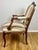 Late 19th Century Late 19th Century Pair of Restored Louis XV–Style Walnut Fauteuil Armchairs in Ivory/Taupe/Black/White Stripe For Sale - Image 5 of 17