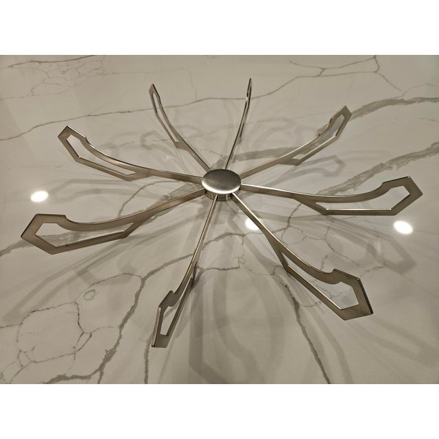 Metal Jean Louis Deniot Modern Brass Iron Eye Low Bowl For Sale - Image 7 of 7