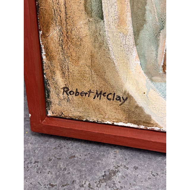Robert McClay "Chair" Original Artwork, Framed For Sale - Image 11 of 12