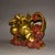 Vintage Cloisonné Elephant Statue With Golden Apples, Birds, and Floral Motifs For Sale In Los Angeles - Image 6 of 9