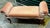 Dusty Pink Rolled Arm Accent Bench For Sale - Image 6 of 7