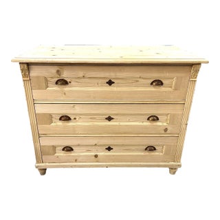 19th Century French Pine Chest For Sale