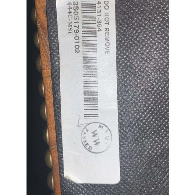 Brown 1990s Maitland Smith Alligator Print Leather & Mahogany Chairs For Sale - Image 8 of 12