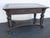 Early 1900s Heavy Carved Tiger Oak Library Console Table Partner Desk 6571a For Sale - Image 9 of 18