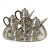 Large Mexican Modern Sterling Silver Coffee Tea Serving Set William Spratling For Sale