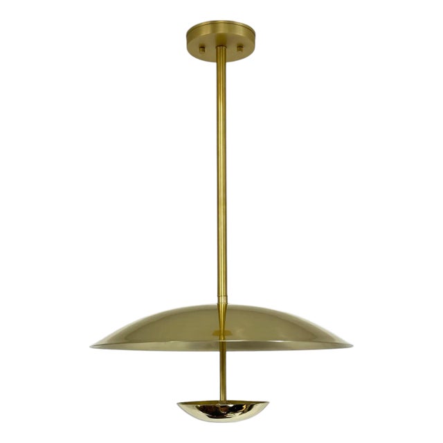 Brass Pendant Light Fixture For Sale