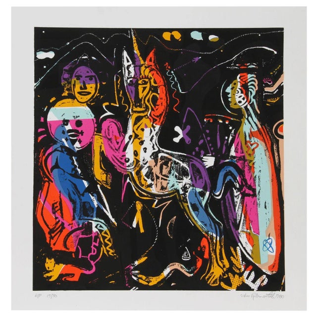 William Rabinovitch Unicorn Lithograph For Sale