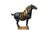 Asian Oriental Ceramic Sancai Dark Blue Brown Beige Fengshui Artistic Horse Figure For Sale - Image 3 of 11