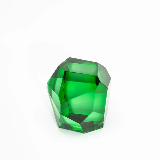 Hand-Blown Murano Diamond Sculpture For Sale - Image 4 of 8