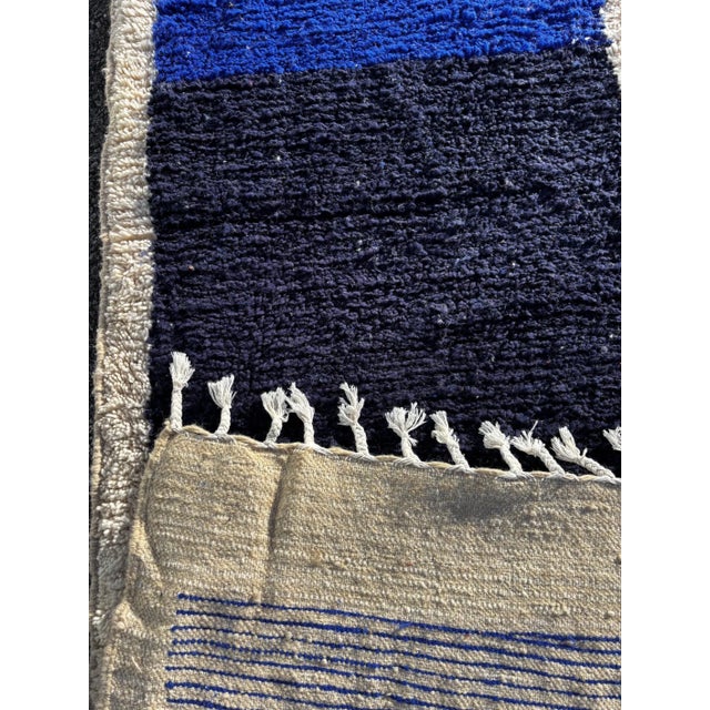 Textile Modern Moroccan Runner Rug – Handmade Wool Hallway Rug For Sale - Image 7 of 8