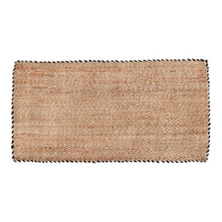 3'x5' Jute Braided Doormat In Wrought Iron For Sale