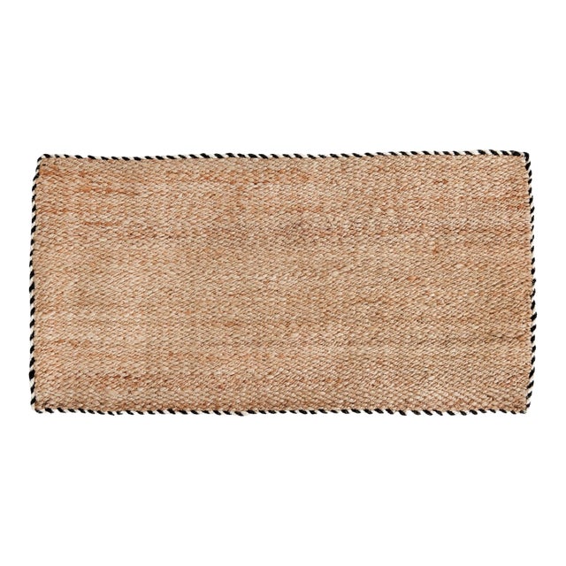3'x5' Jute Braided Doormat In Wrought Iron For Sale
