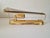 Rare! Pair of wall sconces by Lakro Amstelveen, a Dutch lighting manufacturer. Made of brass and beveled smoked glass....