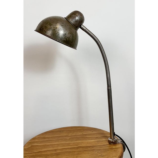 1960s Industrial Workshop Gooseneck Table Lamp, 1960s For Sale - Image 5 of 18