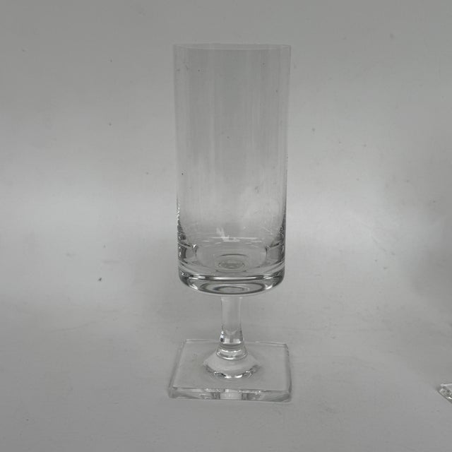 1980s Berlin Clear Foot Wine Glass by Georg Jensen for Rosenthal Studio Line, 1960s, Set of 6 For Sale - Image 5 of 7