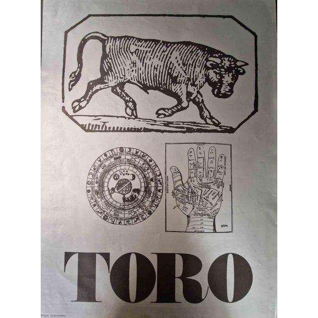 Sergio Barletta, Taurus, Screen Print, 1970 For Sale - Image 4 of 5