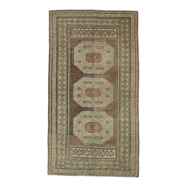 Turkish Vintage Rug 3'7" x 6'7" #20721 For Sale