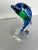 This beautiful Mouth-Blown Glass Dolphin would be perfect for a Paperweight or bookcase accessory—acquired from a Palm...
