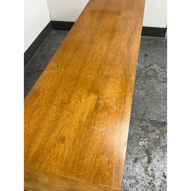 Wood American of Martinsville Mid Century Walnut Sideboard Buffet Credenza For Sale - Image 7 of 12