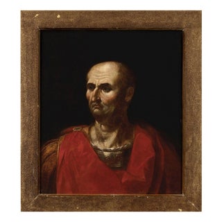 Italian School Artist, Portrait of Emperor Vespasian, 17th Century, Oil on Canvas For Sale