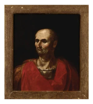 Italian School Artist, Portrait of Emperor Vespasian, 17th Century, Oil on Canvas