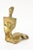 Metal Vintage Abstract Brass Sculpture of a Seated Woman 1970's For Sale - Image 7 of 11