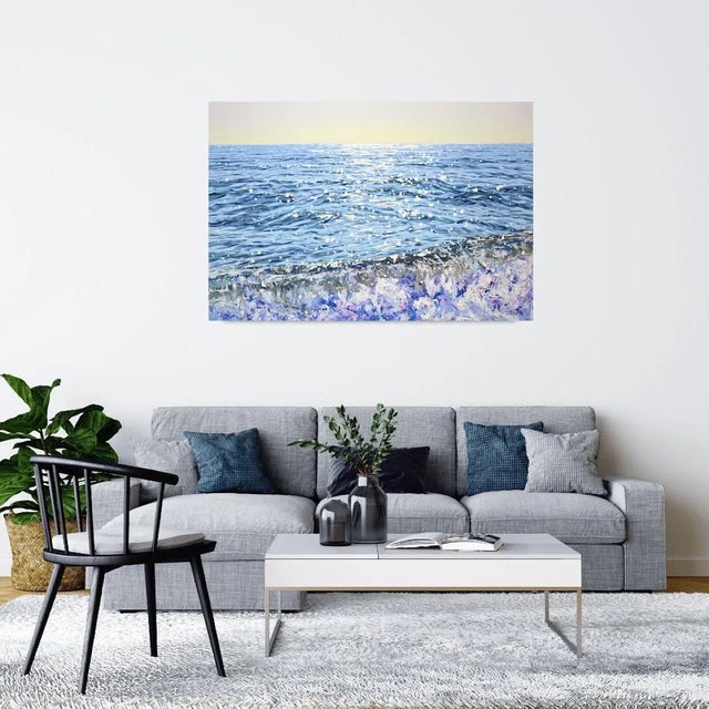 Sea. Waves. Glare. Modern Original Painting. Iryna Kastsova For Sale - Image 9 of 9