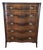 Early 20th C. Georgian Flame Mahogany Chest of Drawers For Sale