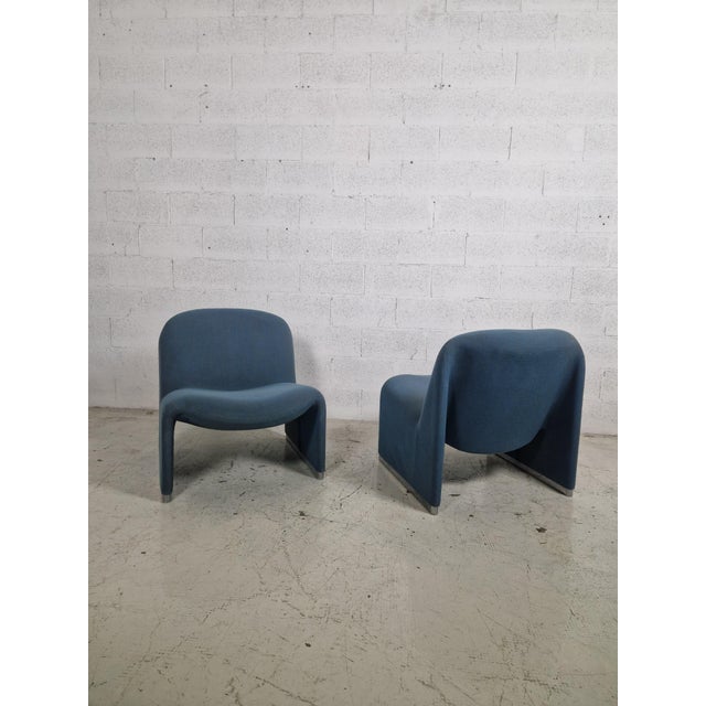 Powder Blue Alky Chairs attributed to Giancarlo Piretti for Anonima Castelli, 1970s, Set of 2 For Sale - Image 11 of 14