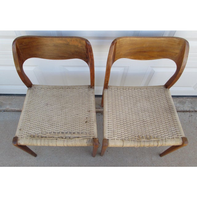 2 Niels Otto Moller Attributed Model 71 Chairs For Sale - Image 9 of 12
