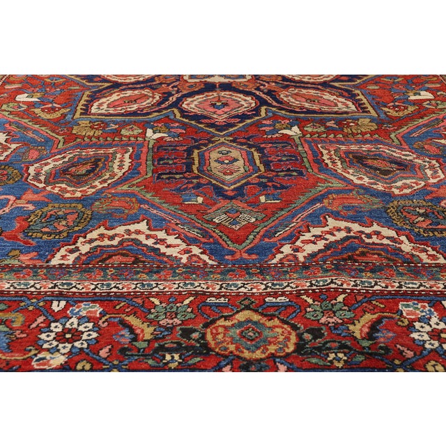Mid 20th Century Vintage Persian Heriz Rug, 07'03 X 10'02 For Sale - Image 5 of 10